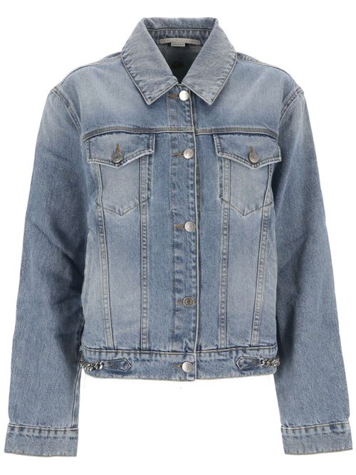 Blue cotton washed denim jacket Stella Mc Cartney | 6D02393SPH564599